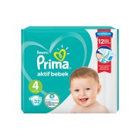 پوشک پریما Prima سایز 4 (14-9 کیلو) بسته 32 عددی