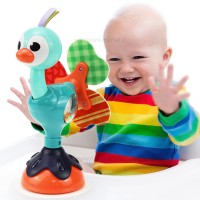 جغجغه صندلی غذا طرح شترمرغ چسبان هولی تویز Hola toys