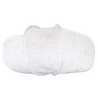 پشه بند مسافرتی کوچک طرح برگ بلوط رنگ کرم ایسیز