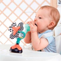 جغجغه صندلی غذا طرح شترمرغ چسبان هولی تویز Hola toys