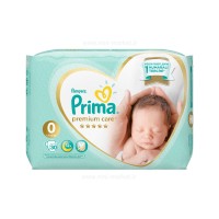 پوشک پریما لهستان Prima سایز 0 (2/5-1/5 کیلو) بسته 30 عددی