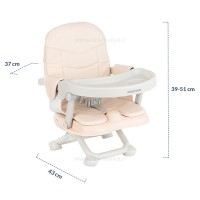 صندلی غذا پرتابل مدل PAPPOرنگ کرم کیکابو KIKKABOO