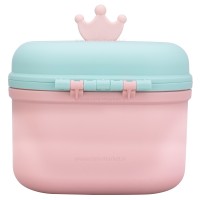 انباری شیرخشک مدل تاج رنگ سبزآبی برند خارجی