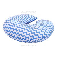 بالشت شیردهی c شکل طرح راه راه آبی چیکو Chicco