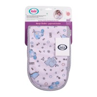 دستمال آروغگیر 3 عددی نوزاد طرح زرافه آبی ایس ایز Isiz